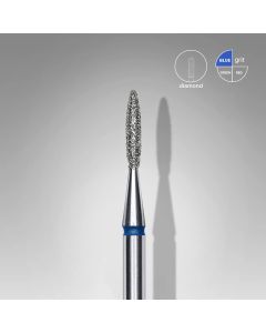 Диамантен накрайник за ел. пила EC  ''Пламък"  син диаметър на накрайник 1.6mm  работна част 8.0mm
