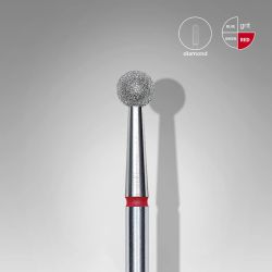 Диамантен накрайник за ел. пила EC "Топче" червен диаметър на накрайник 3.0mm  работна част 4.0mm